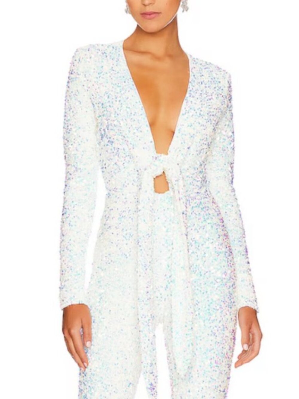 Martina Jumpsuit in Iridescent Sequins